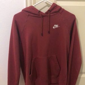 nike maroon red hoodie